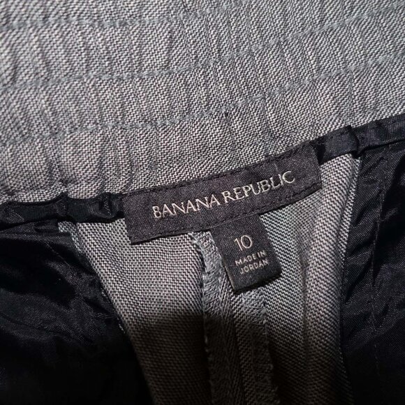 Banana Republic Women's Jogger Pants Size 10 Gray 29" Inseam Elastic Waist - Picture 4 of 8